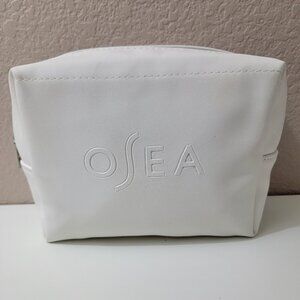 OSEA White Cosmetic Makeup Bag Zipper Pouch